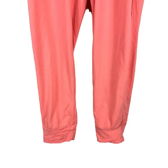 Lightweight Coral Drawstring Elastic Waist Joggers Size M - Picture 2 of 5